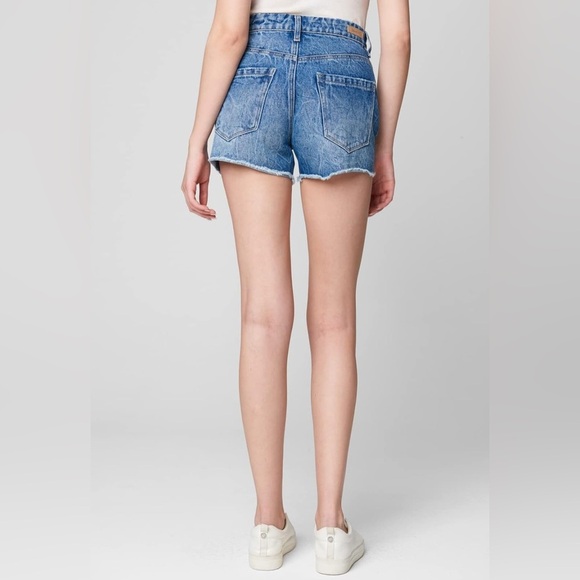 NWT BLANKNYC The Barrow High Waist Embellished Cutoff Denim Shorts - Picture 2 of 9